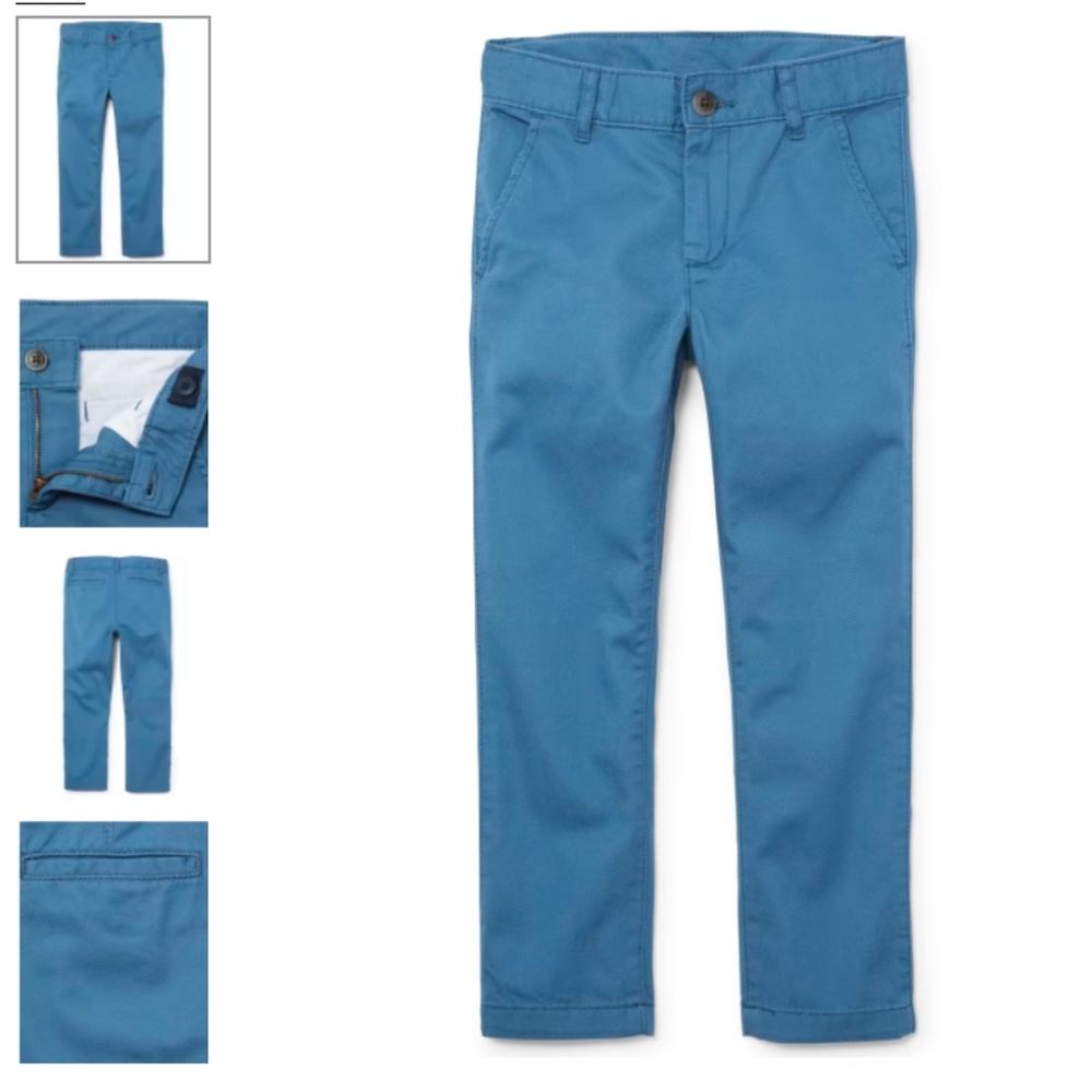 The Children's Place Boys Stretch Skinny Chino Pants - Bluestone